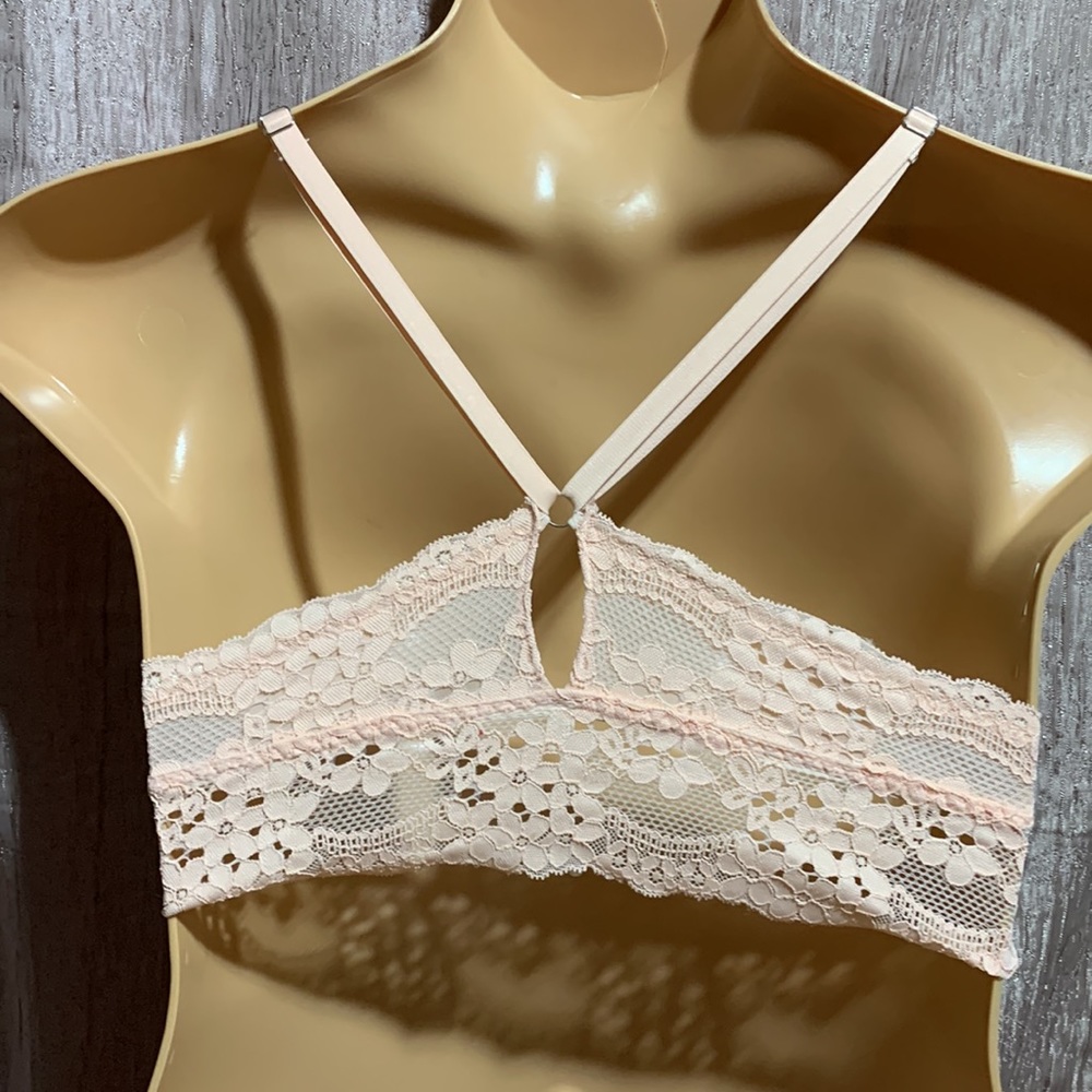 Forever21 Lace Bralette Bra Peach M - Picture 8 of 15